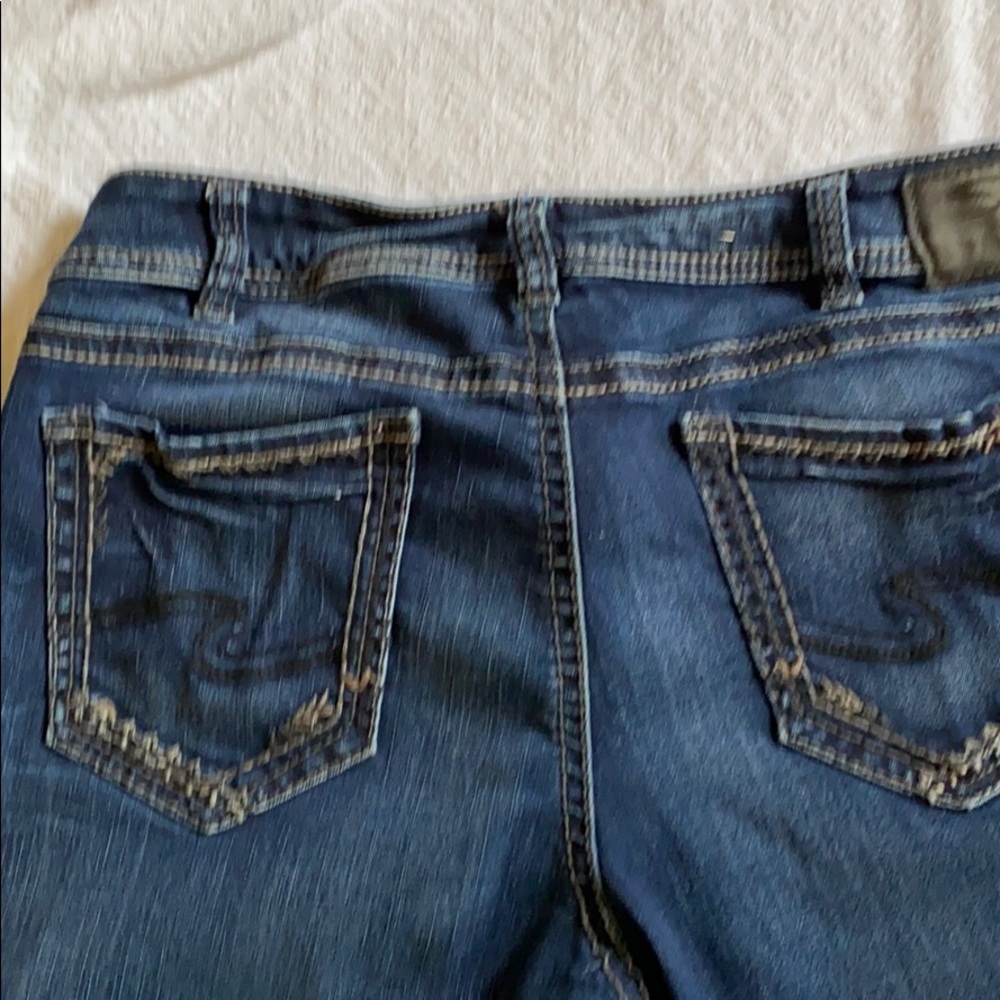 Like new ELYSE silver jeans..
